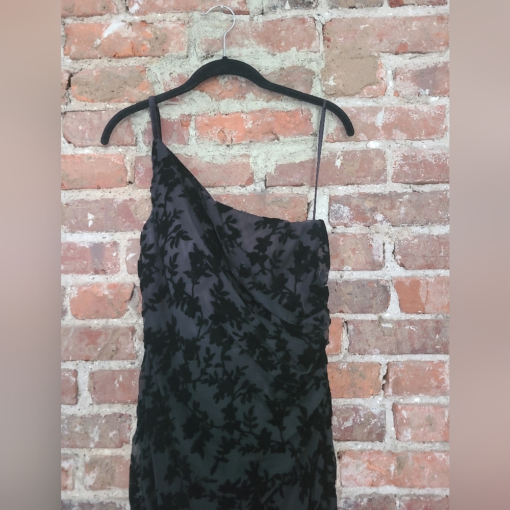Revelry Jade Floral Burnout Velvet Dress